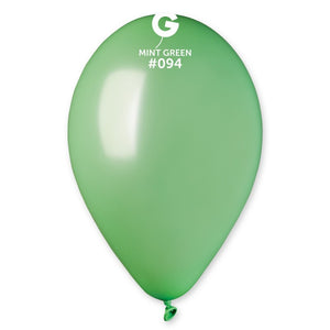 119404 Gemar Metallic Mint Green 11-12" Round (50ct)