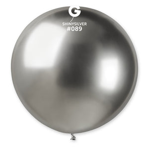 342956 Gemar Shiny Silver 31" Round (1ct)