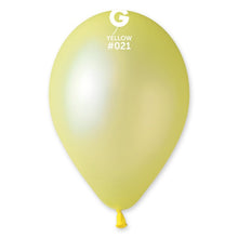 Load image into Gallery viewer, 112108 Gemar #021 Neon Yellow 11-12" Round (50ct)
